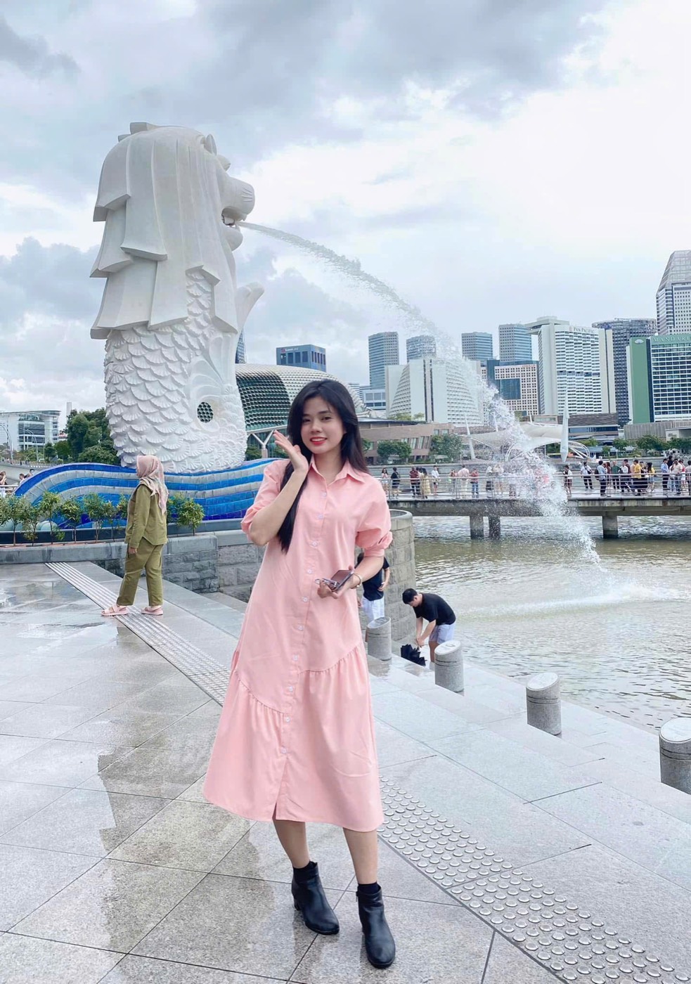 Chuyến đi Singapore, công viên Merlion